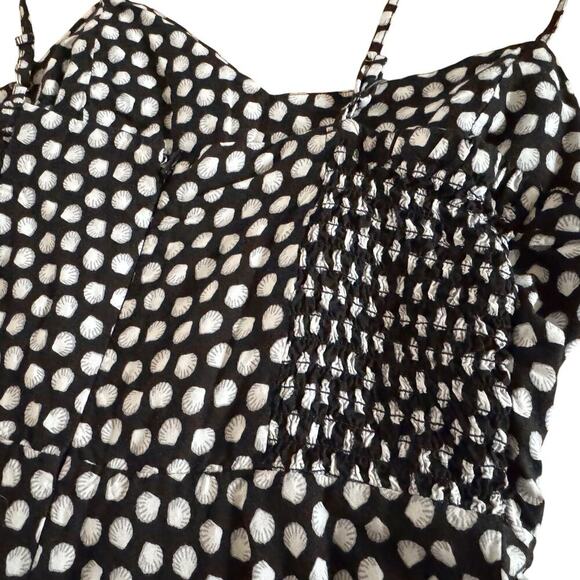 Old Navy Dress Women's Size XS Rayon Fit Flare Seashell Mini Beachy 1026 - Picture 11 of 13
